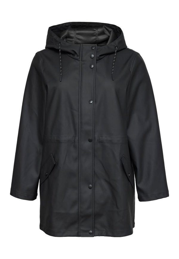 Vero Moda Curve VMCMALOU COATED JACKET - Parka - black