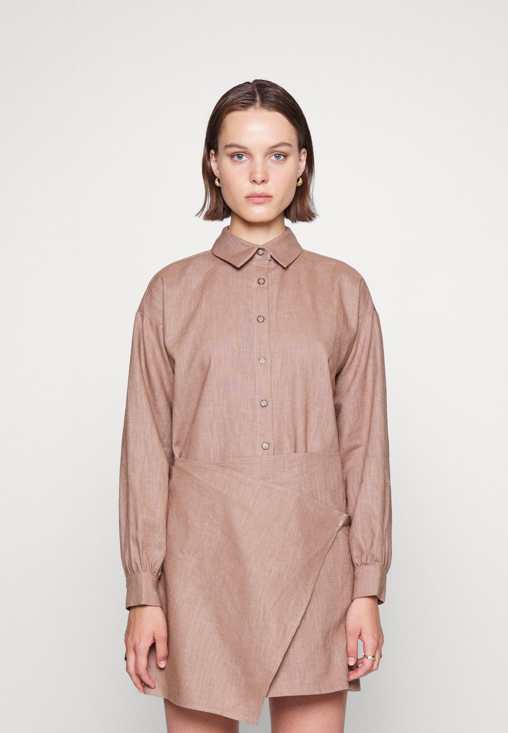 Musier DRESS MELILA WRAPPED DRESSS WITH LONG SLEEVE
