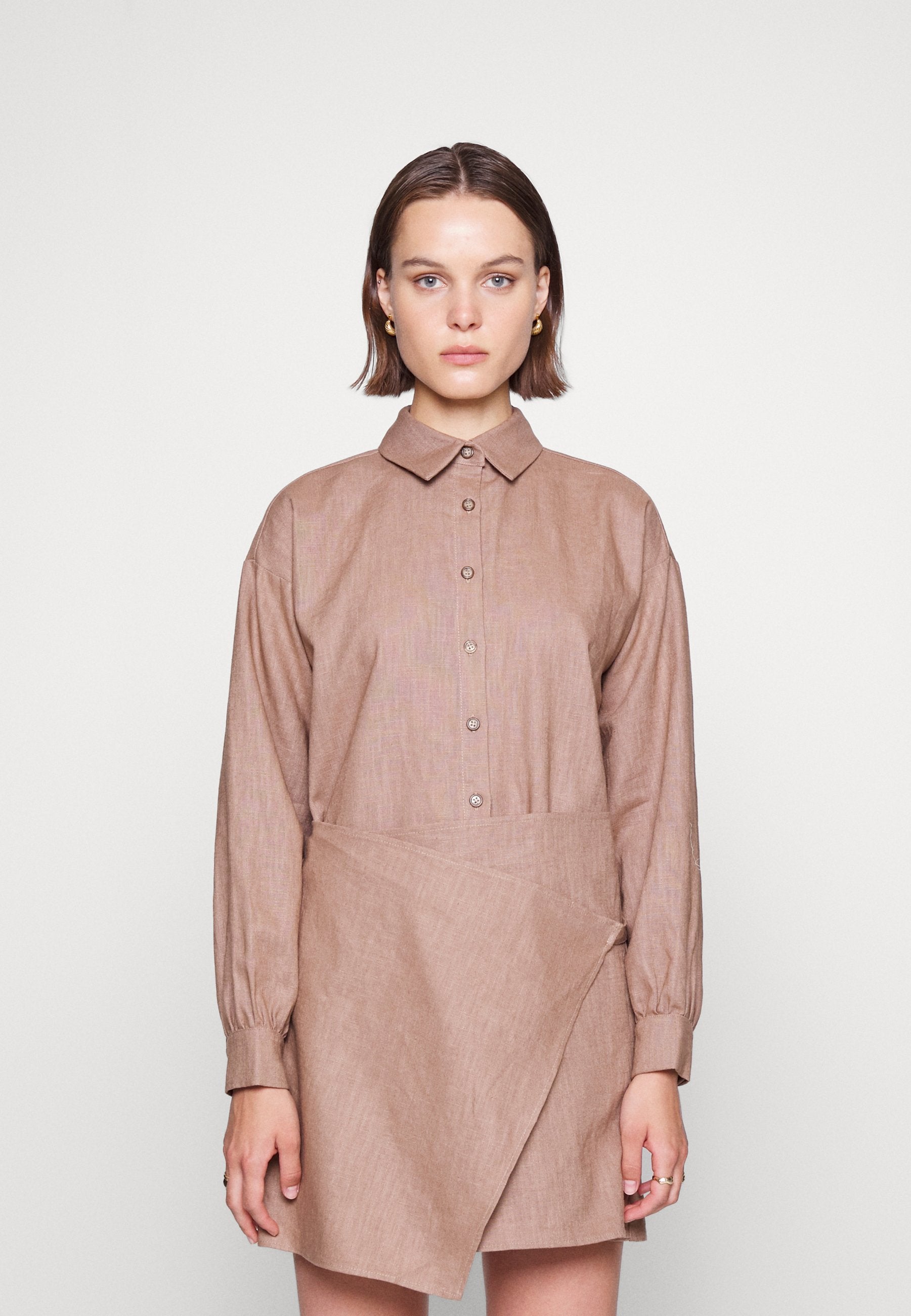 Musier DRESS MELILA WRAPPED DRESSS WITH LONG SLEEVE