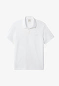 Calvin Klein SLIM SUPIMA LOGO PATCH  - Polo shirt - bright white