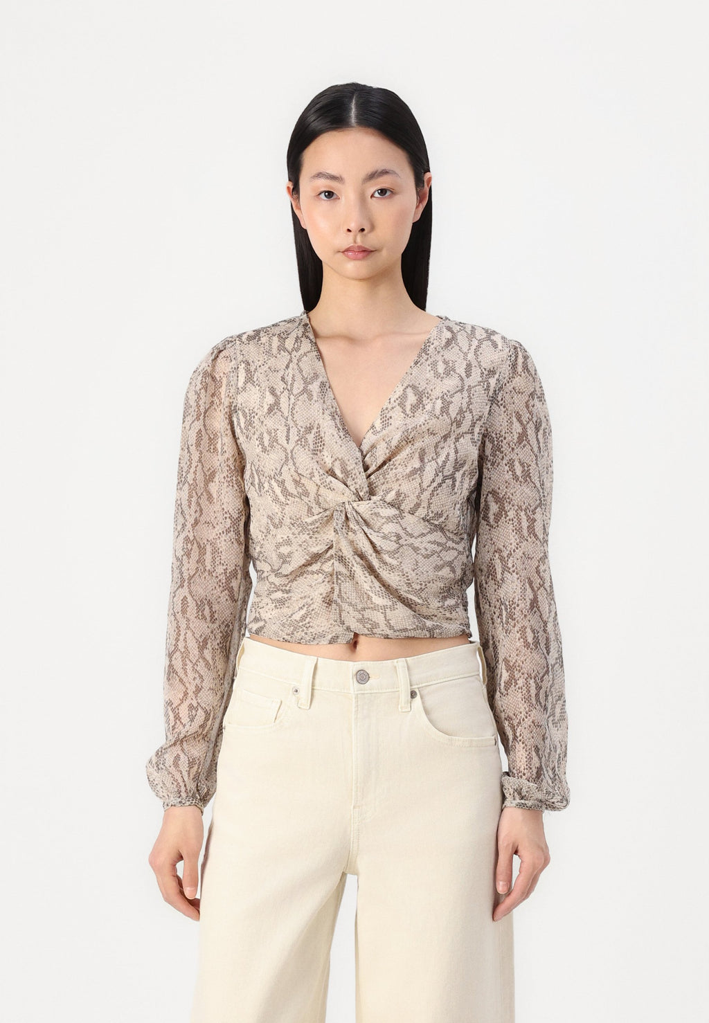 ONLY ONLSADIA LIFE V NECK KNOT