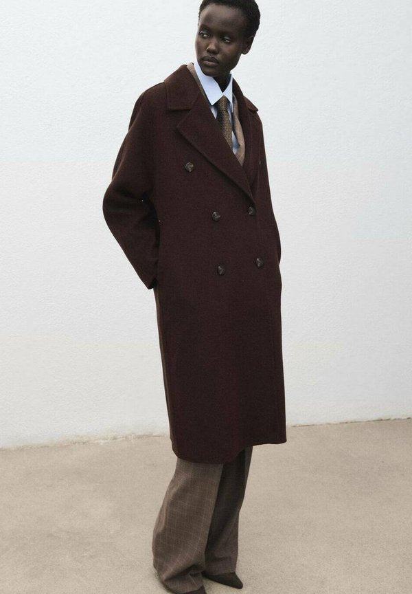 Mango Classic coat - brown