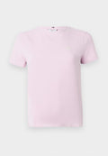 Tommy Hilfiger LOGO EMBROIDERY JERSEY CREW NECK T-SHIRT - Basic T-shirt - bonita pink
