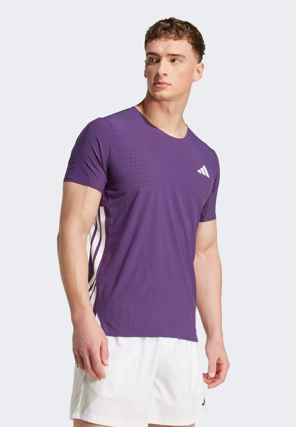 adidas Performance ADIZERO TEE M - Sports T-shirt - aurora plum