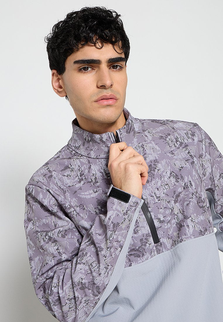 Lyle & Scott GOLF PRINTED HALF ZIP WINDJAMMER JACKET