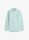 Tommy Hilfiger HERITAGE OXFORD SEASONAL STP - SEASONAL PATTERN - Shirt - jade wink   stripe