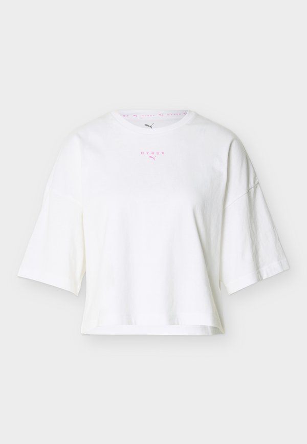 Puma PUMA X HYROX CROPPED  - Print T-shirt - white