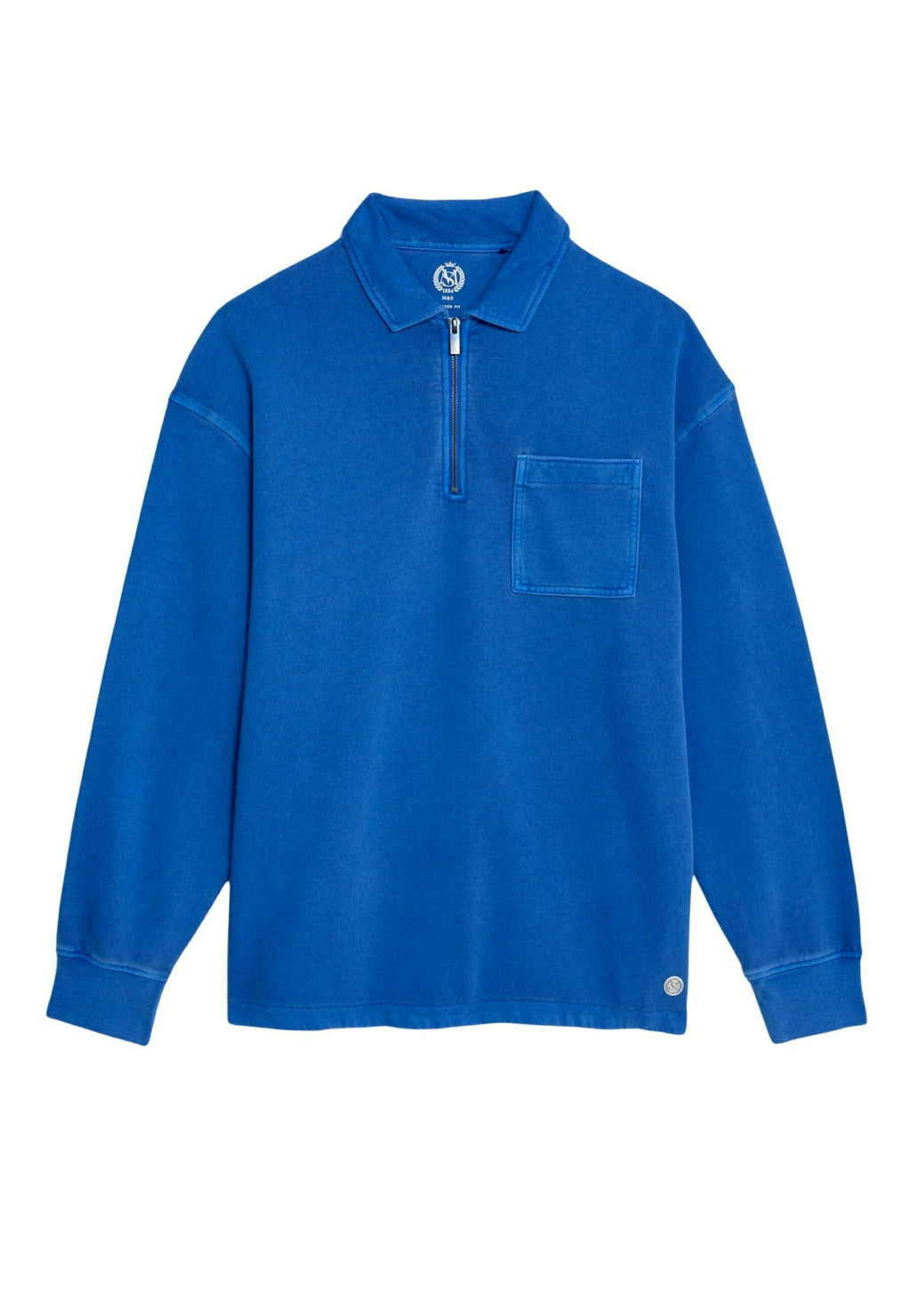 Marks & Spencer PURE COTTON HALF ZIP