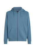 Hellenblaues Zip-Hoodie aus weichem Stoff. Verfügt über einen Frontreißverschluss, zwei Seitentaschen und eine Kapuze mit Kordelzug. Logo auf der linken Brust.