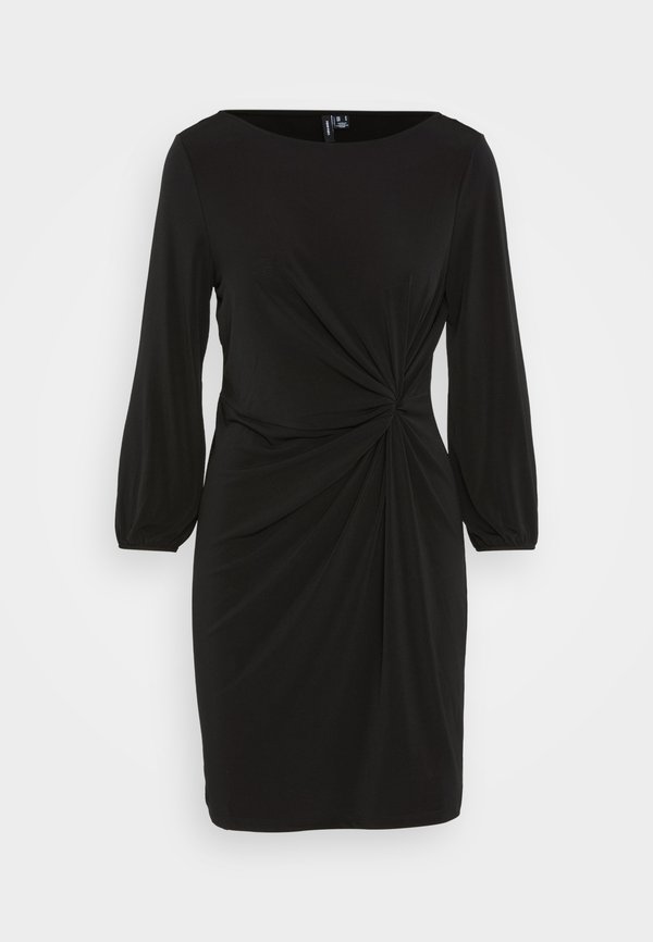 Vero Moda VMTWISTED SHORT KNOT DRESS - Jersey dress - black