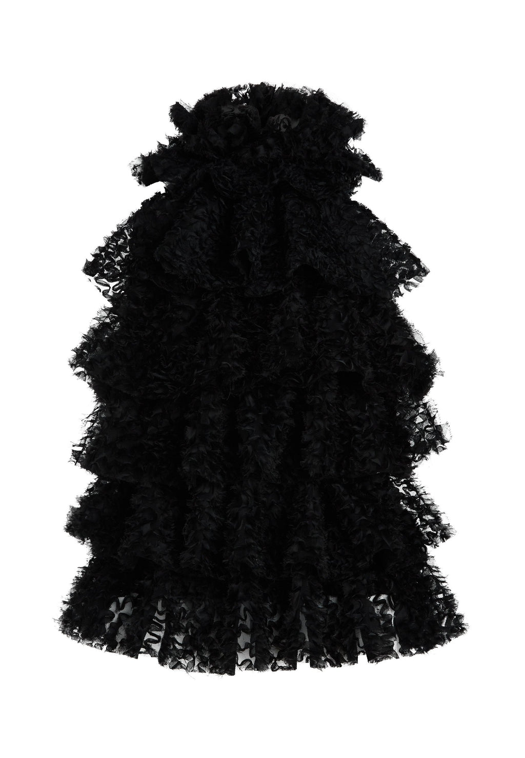 KARL STUDIO RUFFLE MESH TOP Media 1
