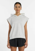 New Balance EMBOSSED SLEEVELESS HOODIE - Print T-shirt - ash heather