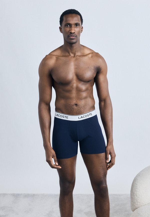 Lacoste LONGS 3 PACK - Boxer briefs - navy blue