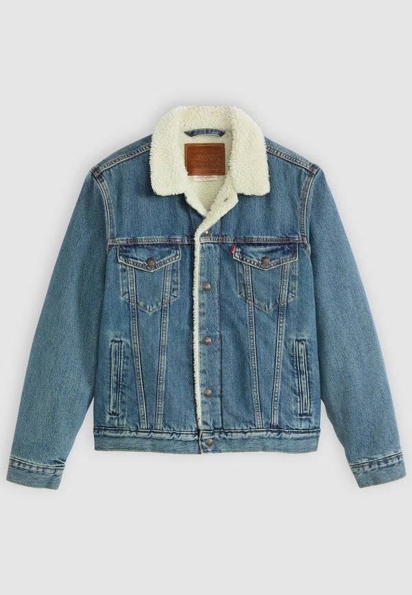 Levi's® TYPE 3 TRUCKER - Denim jacket - in the morning sherpa trk