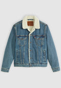 Levi's® TYPE 3 TRUCKER - Denim jacket - in the morning sherpa trk