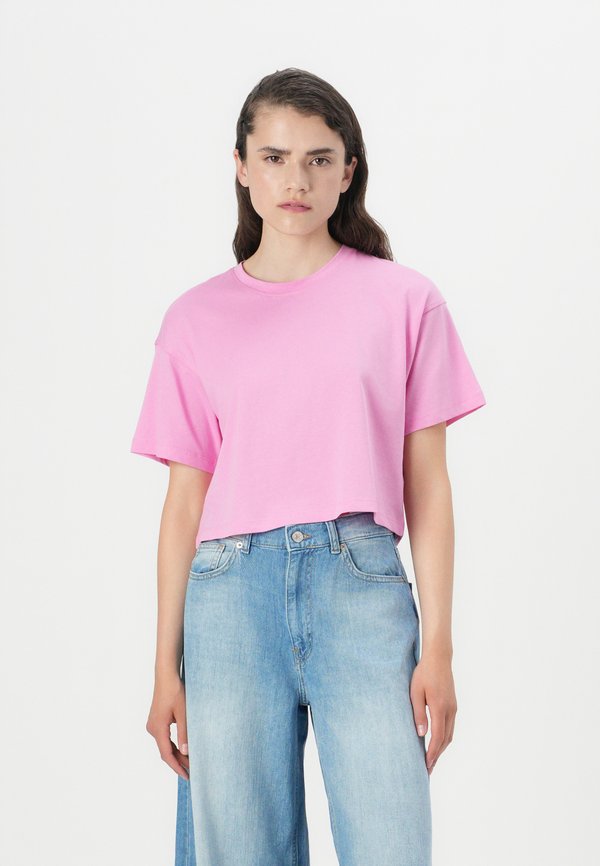 ONLY ONLMAY LIFE BOXY CROP  - Basic T-shirt - fuchsia pink