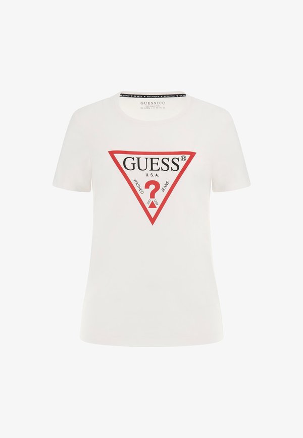 Guess ORIGINAL TEE - Print T-shirt - pure white