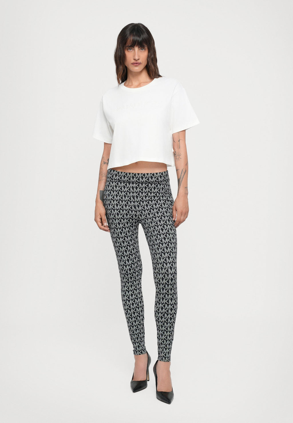 MICHAEL Michael Kors CROP TEE