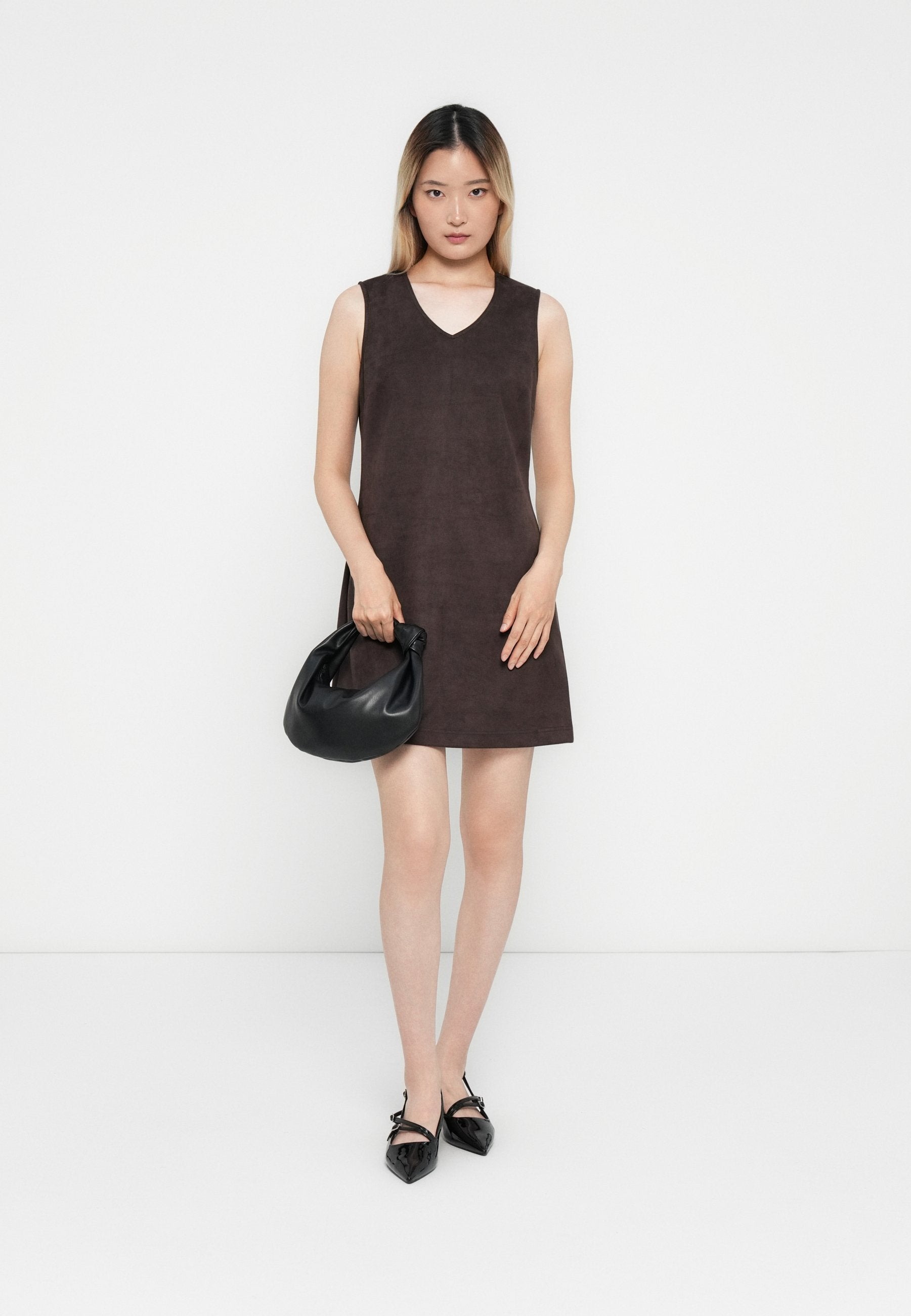 ONLY ONLYLVA LIFE FAUX SUEDE PINNY DRESS