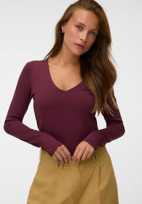 Vero Moda TOP VMLIVA TOP - Long sleeved top - winetasting