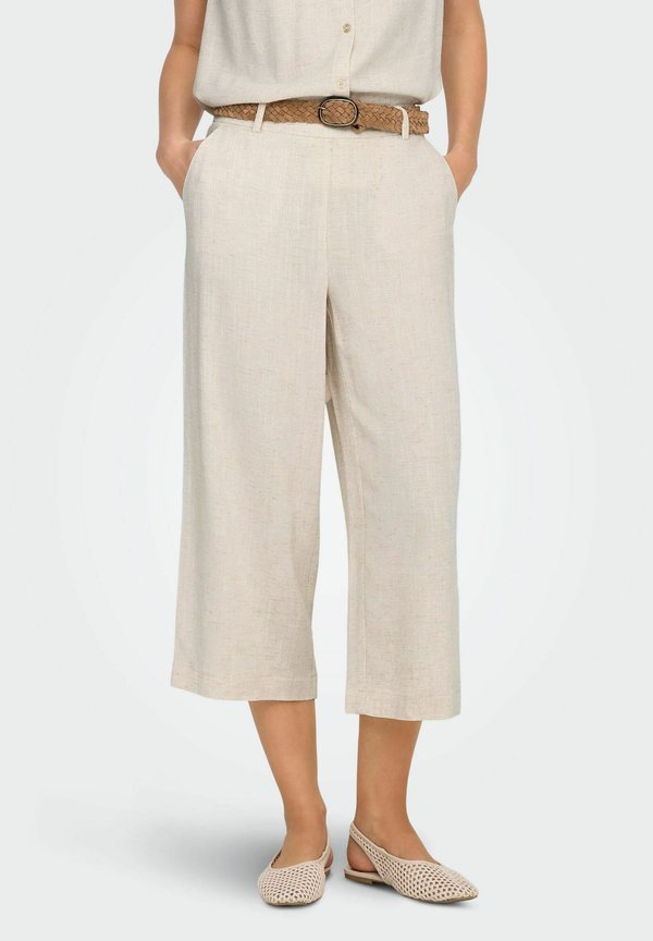 ONLY Culotte ONLSIESTA Cropped Fit Linen - Trousers - moonbeam