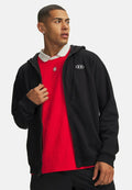 Under Armour RIVAL FLEECE - Zip-up sweatshirt - ultimate black