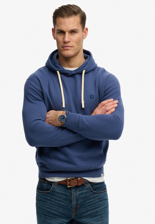 Superdry & Co MONOGRAM EMBROIDERED - Hoodie - hampton blue