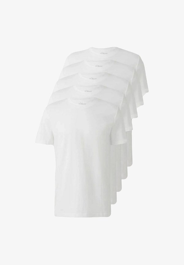 s.Oliver 5PACK - Basic T-shirt - weiß