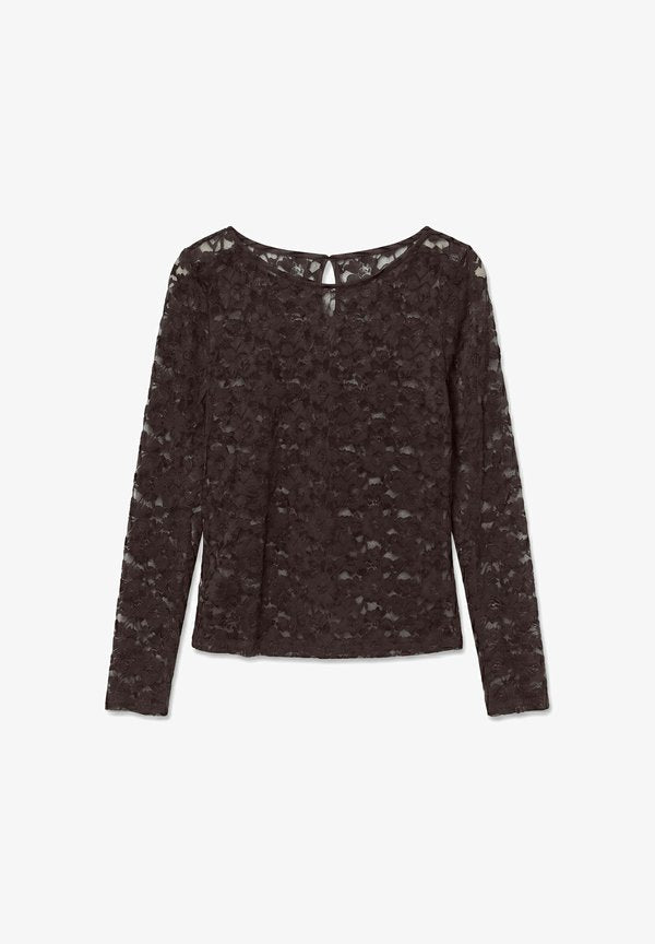 Vero Moda TOP VMDEA TOP - Blouse - chocolate torte