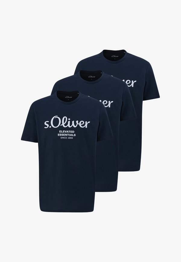 s.Oliver Print T-shirt - blau