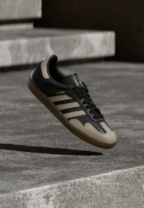 adidas Originals SAMBA OG - Trainers - core black/beige/gold-coloured metallic
