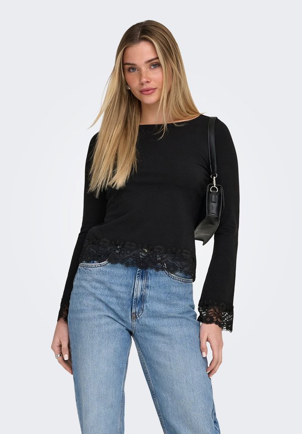 ONLY TOP ONLLIVE TOP - Long sleeved top - black