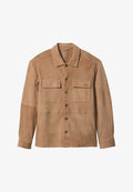 Calvin Klein RELAXED - Leather jacket - tigers eye