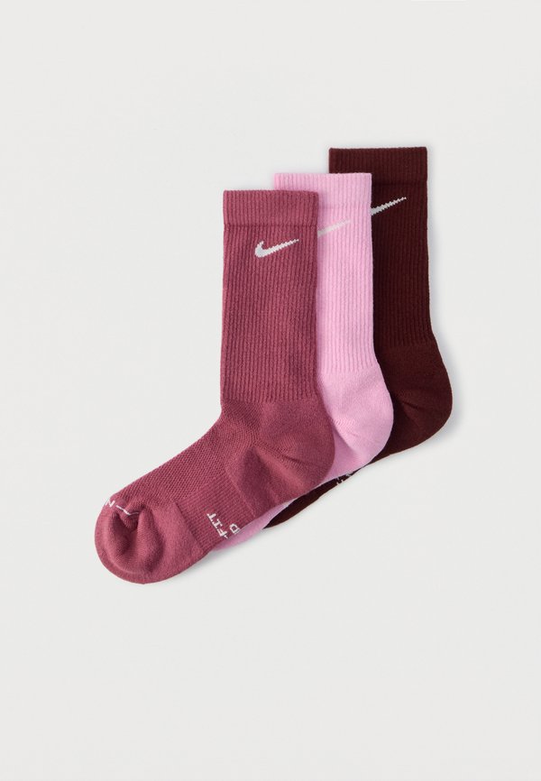 Nike Performance UNISEX 3 PACK - Sports socks - pink/bordeaux/multi-coloured