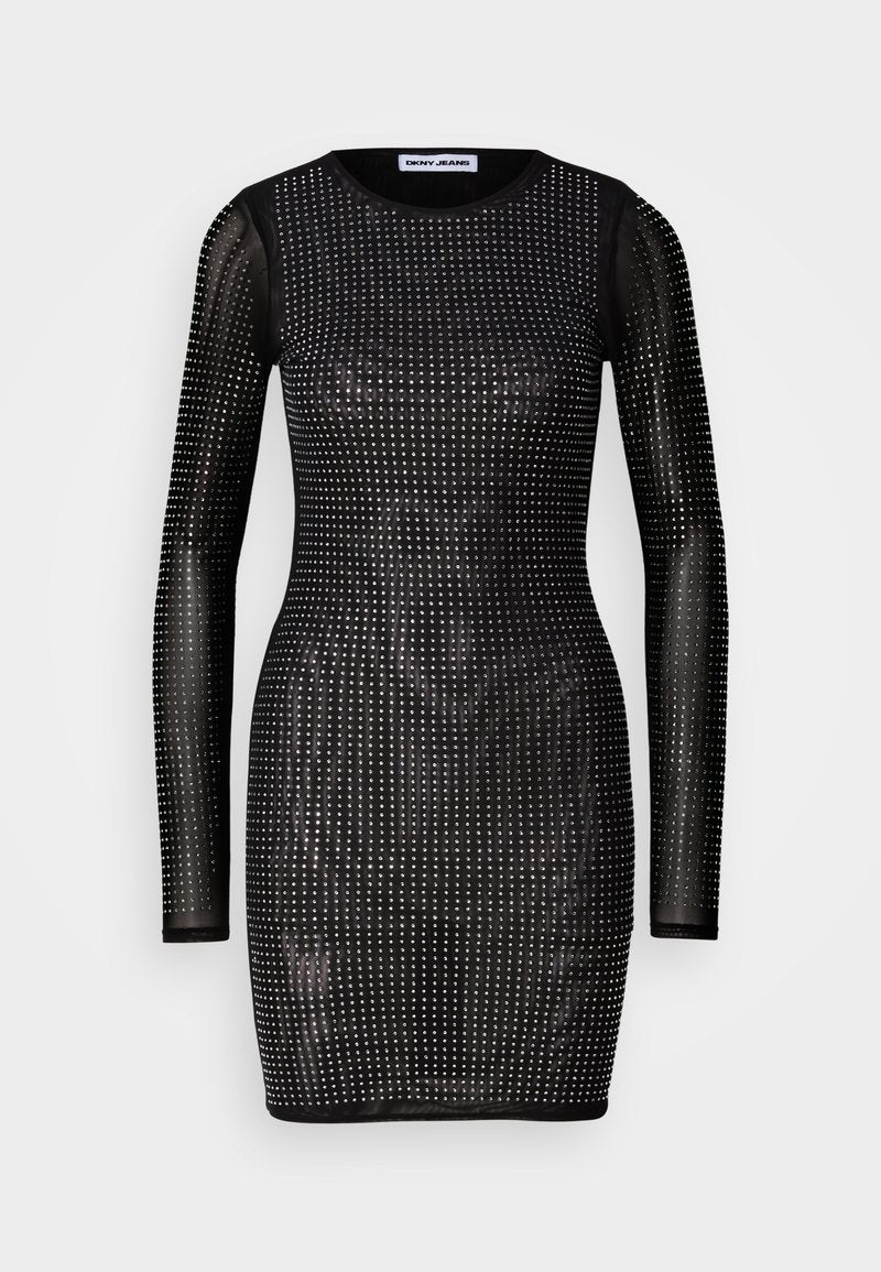 DOME STUDS LONG SLEEVE DRESS Media 1