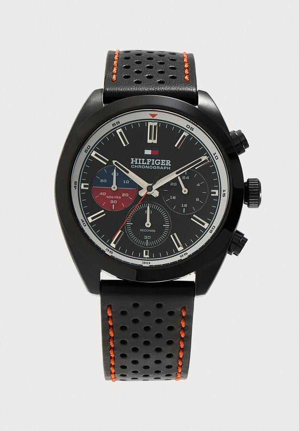 Tommy Hilfiger HUDSON - Chronograph watch - black