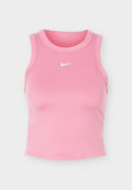 Nike Performance ONE FITTED CROP TANK - Top - peony/white