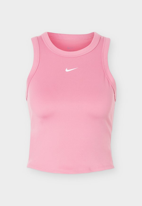 Nike Performance ONE FITTED CROP TANK - Top - peony/white
