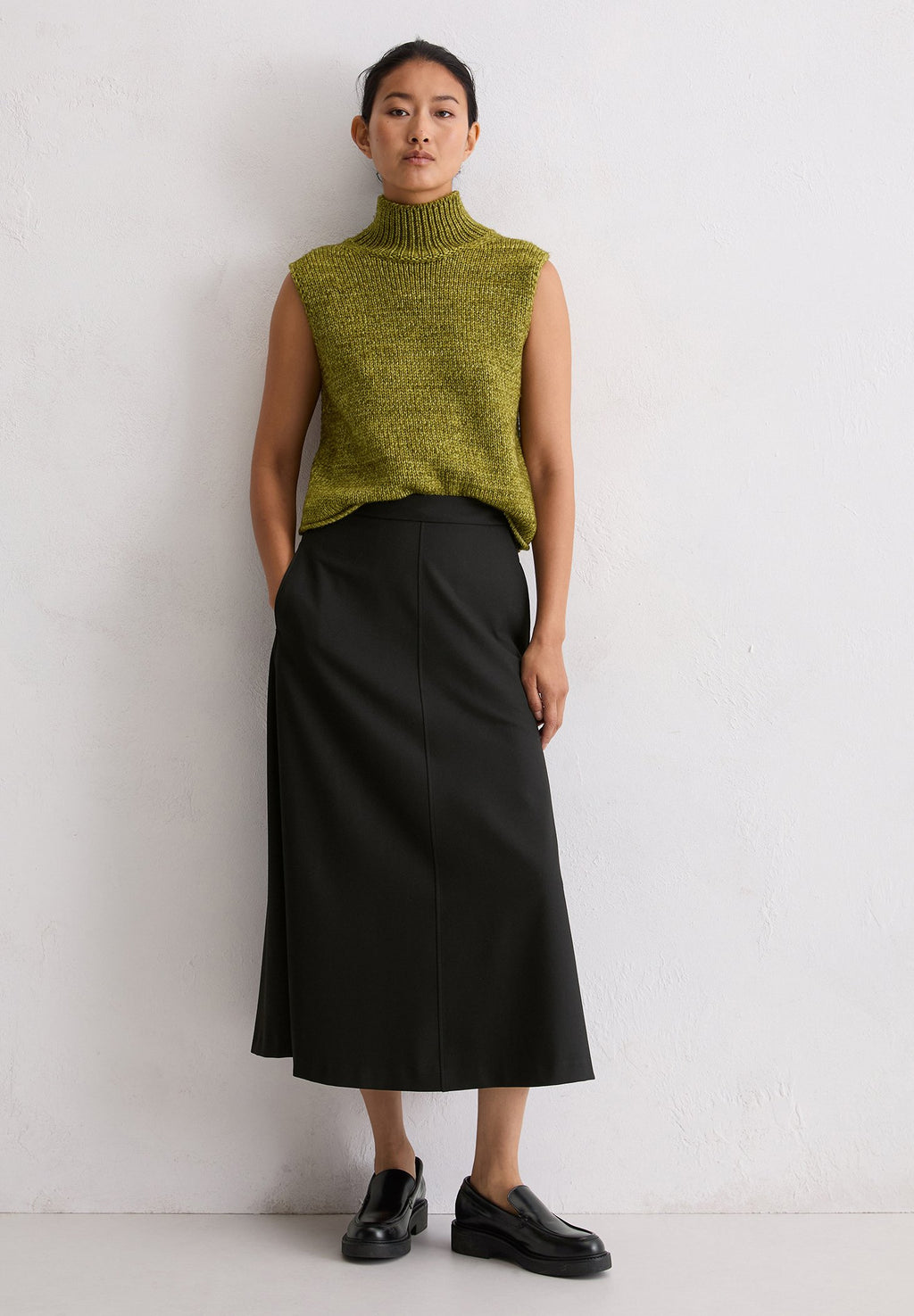 Marc O'Polo MEDIUM LENGTH, FLARED HEM, WAISTBAND