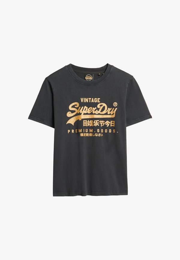 Superdry & Co VINTAGE LOGO  - Print T-shirt - mid back in black