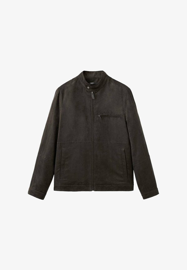Mango Faux leather jacket - brown