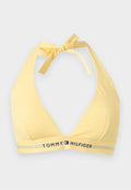 Tommy Hilfiger ORIGINAL HALTER - Bikini top - citronella