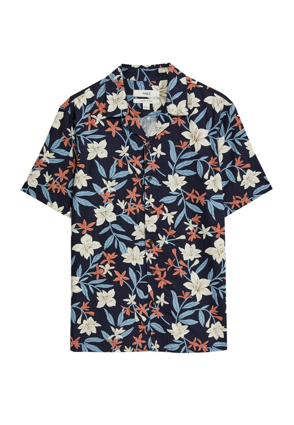 Marks & Spencer EASY IRON HAWAIIAN PRINT