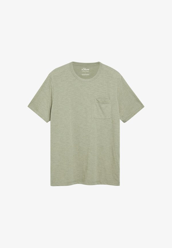 s.Oliver T-SHIRT - Basic T-shirt - helles olivgrün