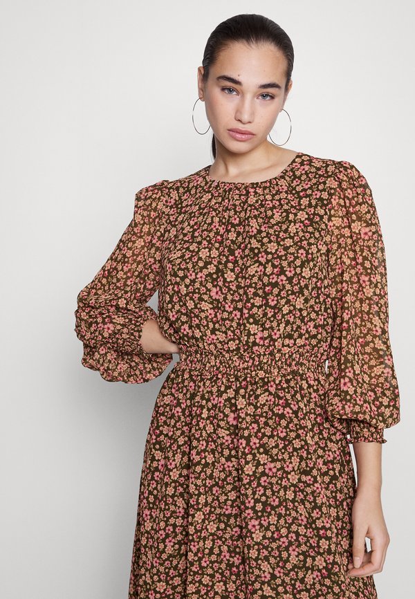 Forever New ANASTASIA LONG SLEEVE MIDI DRESS