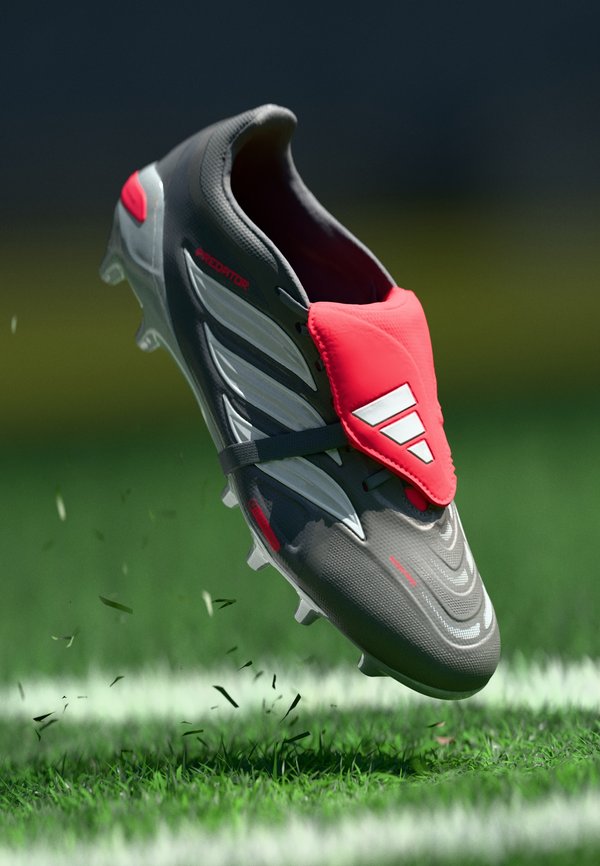 adidas Performance PREDATOR LEAGUE FOLD-OVER TONGUE ARTIFICIAL GROUND FOOTBALL  - Football boots artificial grass - iron metallic/metallic/lucid red