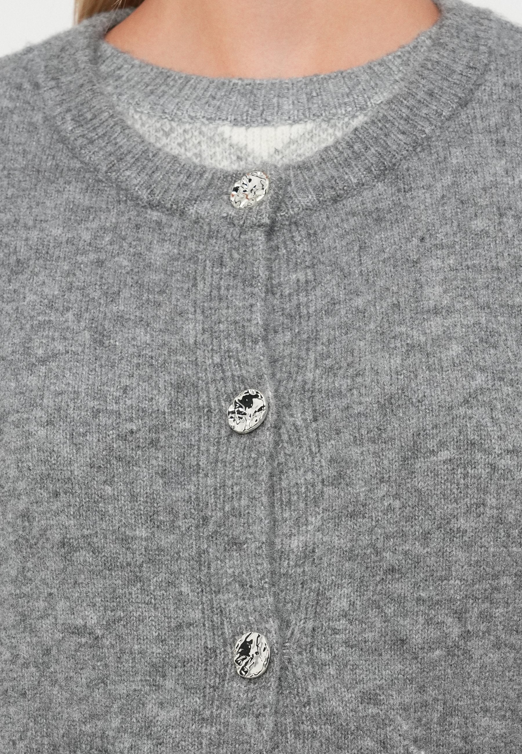 Vero Moda VMNOVI O NECK BUTTON CARDIGAN