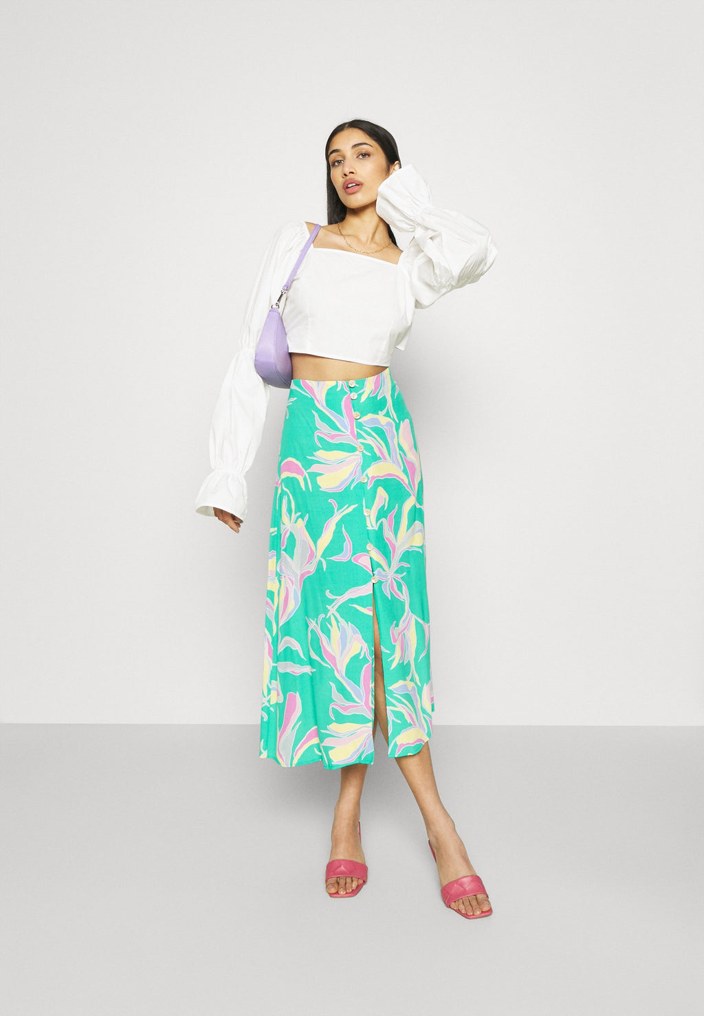 NA-KD CROPPED BLOUSE
