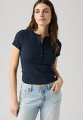 Levi's® DRY GOODS POINTELLE - Basic T-shirt - navy