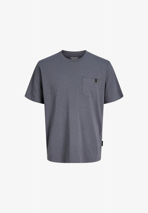 Jack & Jones T-SHIRT PLUS SIZE BADGE T-SHIRT - Basic T-shirt - turbulence